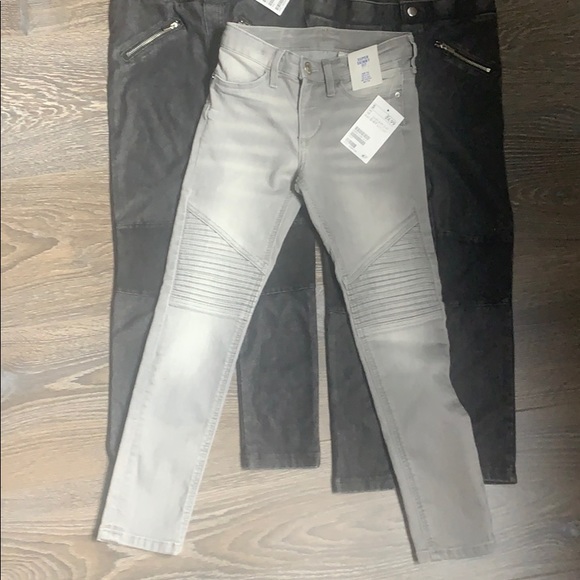 H&M Super Skinny Fit black/gray Jeans US 5-6Y - Picture 2 of 8